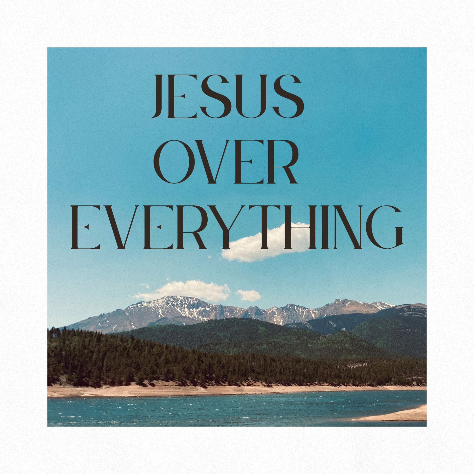 Jesus Over Everything single artwork