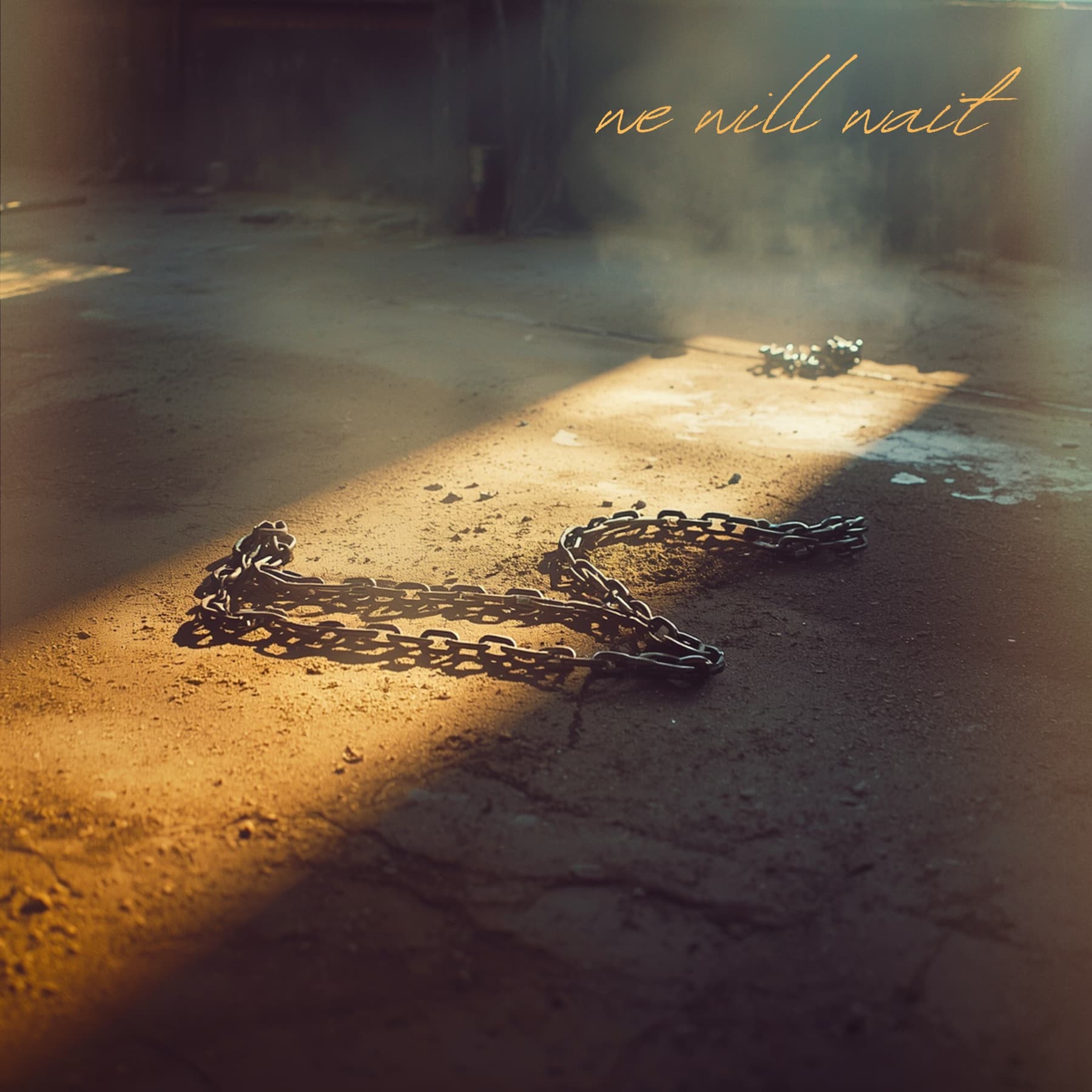 We Will Wait artwork showing broken chains in a shaft of light